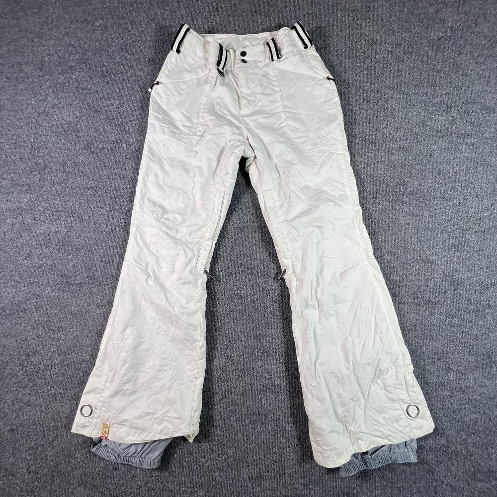 Bonfire Rainer Windbreaker Pant Boys XS White Nylon Bootcut Snowboarding Hiking